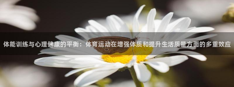 oety欧亿体育官网下载招商：体能训练与心理健康的平