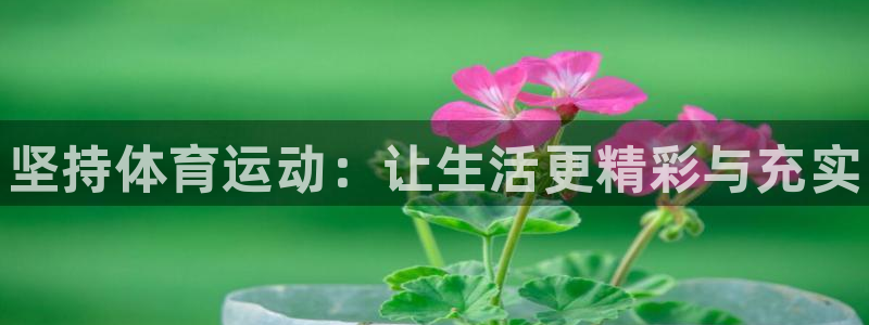 oety欧亿体育官网下载平台：坚持体育运动：让生活更